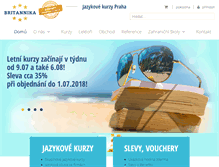 Tablet Screenshot of jazykovekurzypraha.cz